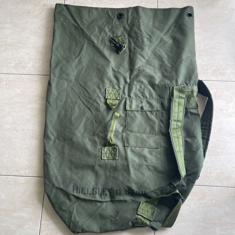 Genuine US Army Duffel Bag Large Military Olive Green Sack Nylon sea sack pack